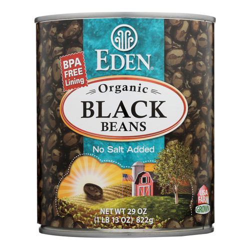Eden Foods Black Beans Turtle - Case of 12 - 29 oz.