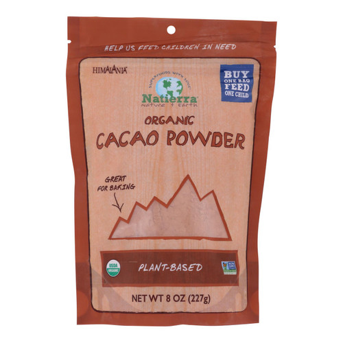 Natierra Organic Cacao Powder - Case of 6 - 8 oz