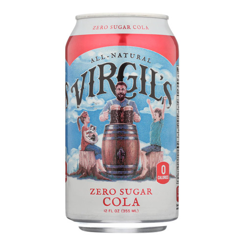 Virgil's Rootbeer - Soda Zero Sugar Cola - Case of 4 - 6/12 FZ