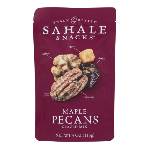 Sahale Snacks Glazed Mix - Maple Pecans - Case of 6 - 4 oz.