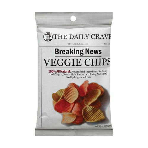 The Daily Crave Veggie Chips - Case of 24 - 1 oz.