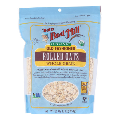 Bob's Red Mill - Organic Old Fashioned Rolled Oats - Case of 4-16 OZ