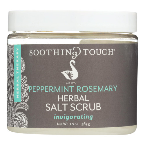 Soothing Touch Salt Scrub - Peppermint/rosemary - 20 Oz