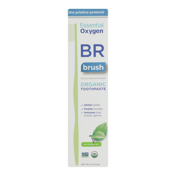 Essential Oxygen Toothpaste - Peppermint - Case Of 1 - 4 Oz.