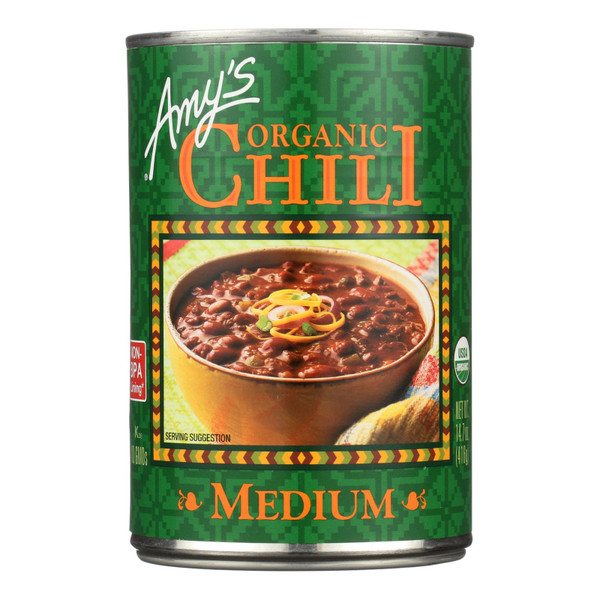 Amy's - Organic Medium Chili - Case Of 12 - 14.7 Oz