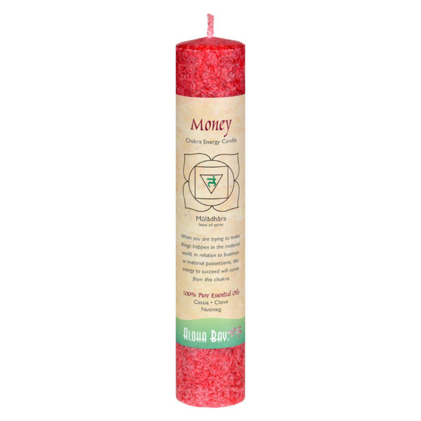 Aloha Bay - Chakra Pillar Candle - Red - 8"