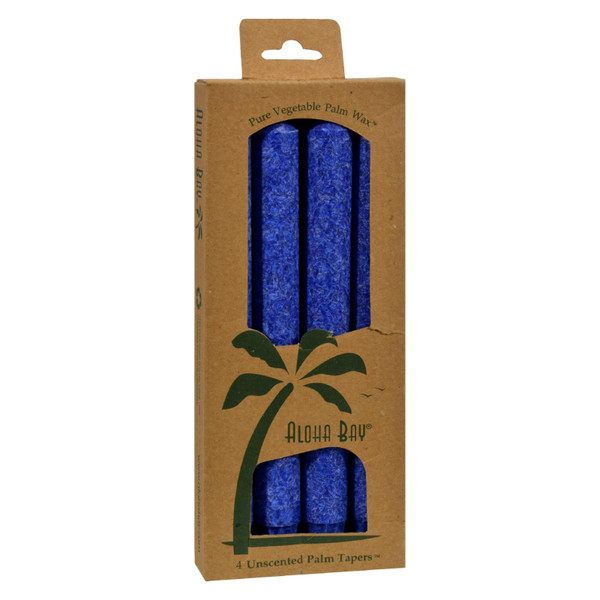 Aloha Bay - Palm Tapers - Royal Blue - 4 Candles - HG0249151