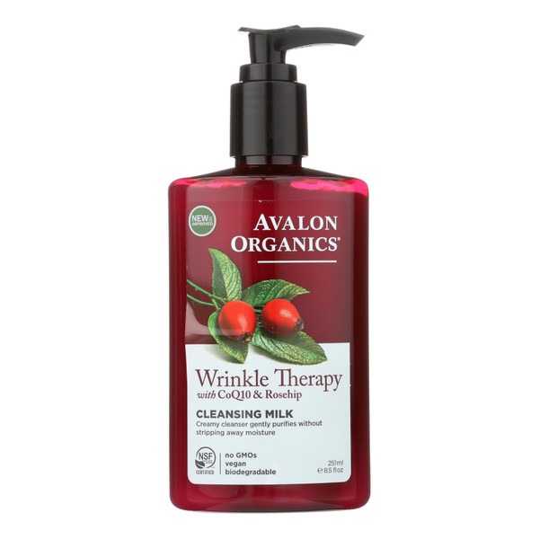 Avalon Organics Coq10 Facial Cleansing Milk - 8.5 Fl Oz