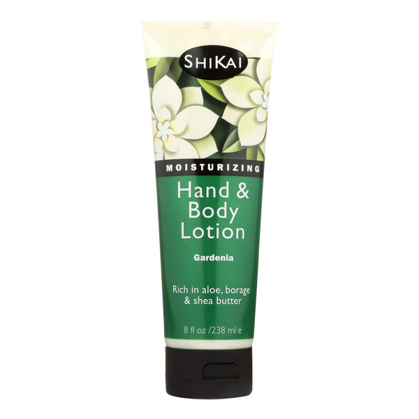 Shikai All Natural Hand And Body Lotion Gardenia - 8 Fl Oz