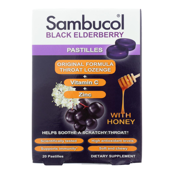 Sambucol - Pastilles - Black Elderberry - 20 Ct