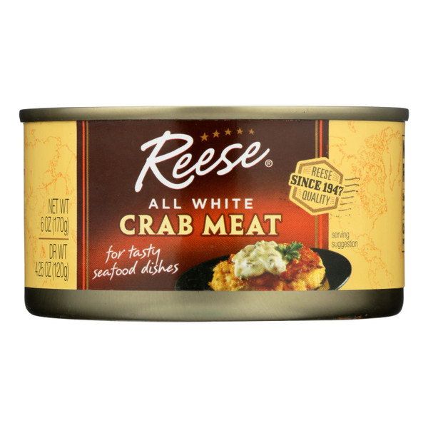 Reese Crabmeat - All White - Case Of 12 - 6 Oz