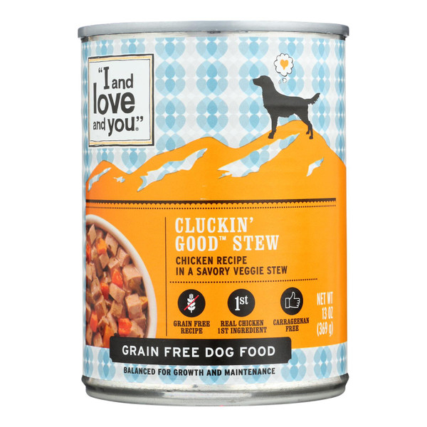 I and Love and You Cluckin? Good Stew - Wet Food - Case of 12 - 13 oz.
