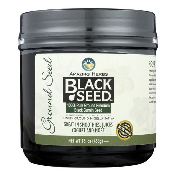 Amazing Herbs - Black Seed Ground Seed - 16 oz