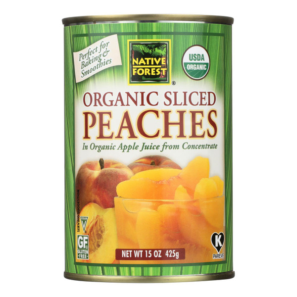 Native Forest Organic Sliced - Peaches - Case of 6 - 15 oz.