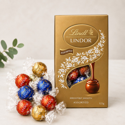 Lindt Lindor assorted chocolates 160g can be added to any gift hamper for delivery in Naracoorte.
