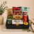 Beer Lover’s Hamper with a six-pack of Corona, snacks, chocolates, and a gift card, wrapped in cellophane with ribbons for delivery to Naracoorte.