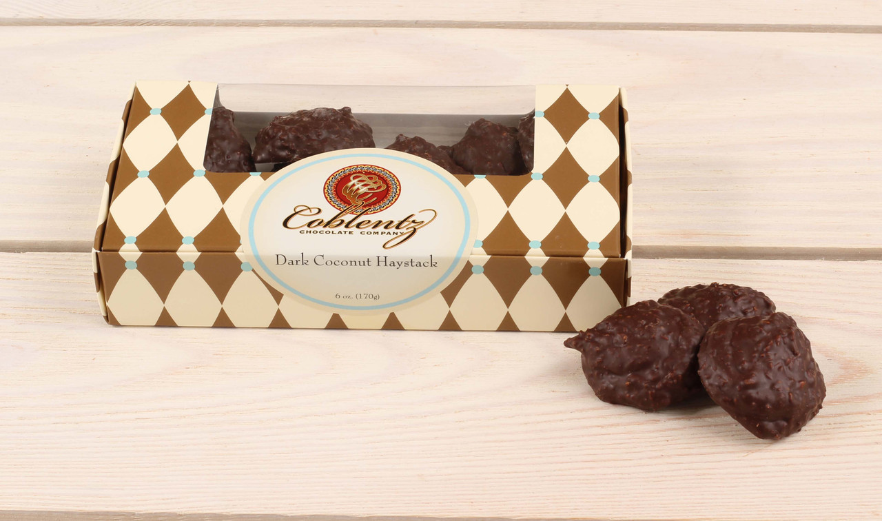 Dark Chocolate Coconut Haystack Clusters | Coblentz Chocolate Company