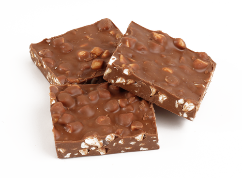 A delightful combination of milk chocolate, peanut butter, marshmallows and walnuts.