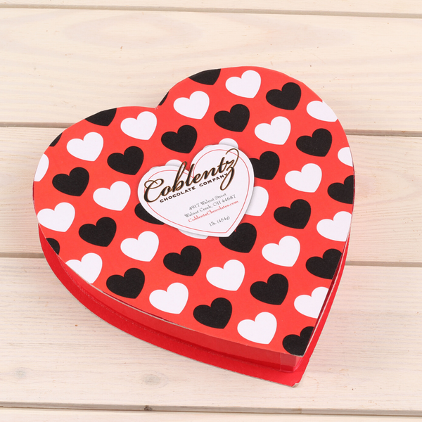 ♡チョコレートキャンベル♡BLIN♡ハートイヤリング♡ 1 lb. Deluxe Assortment Valentine's Heart | Coblentz Chocolates