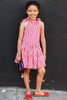 Sophie Catalou Girls Toddler & Kids Bandana Red Plaid Tiered Dress 2-10y Sophie Catalou Girls Toddler & Kids Bandana Red Plaid Tiered Dress 2-10y