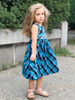 Girls Toddler & Kids Teal Plaid Embroidered Dress 12m-9/10y