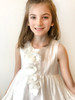 Sophie Catalou Girls Toddler & Kids White Amelie Flower Girl  Dress 2-9/10y