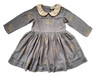 Blue Slate Gold Sequin Chessa Dress