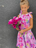 Girls Toddler & Kids Pink Floral Drop-Waist Mauvel Dress - additional view - Sophie Catalou