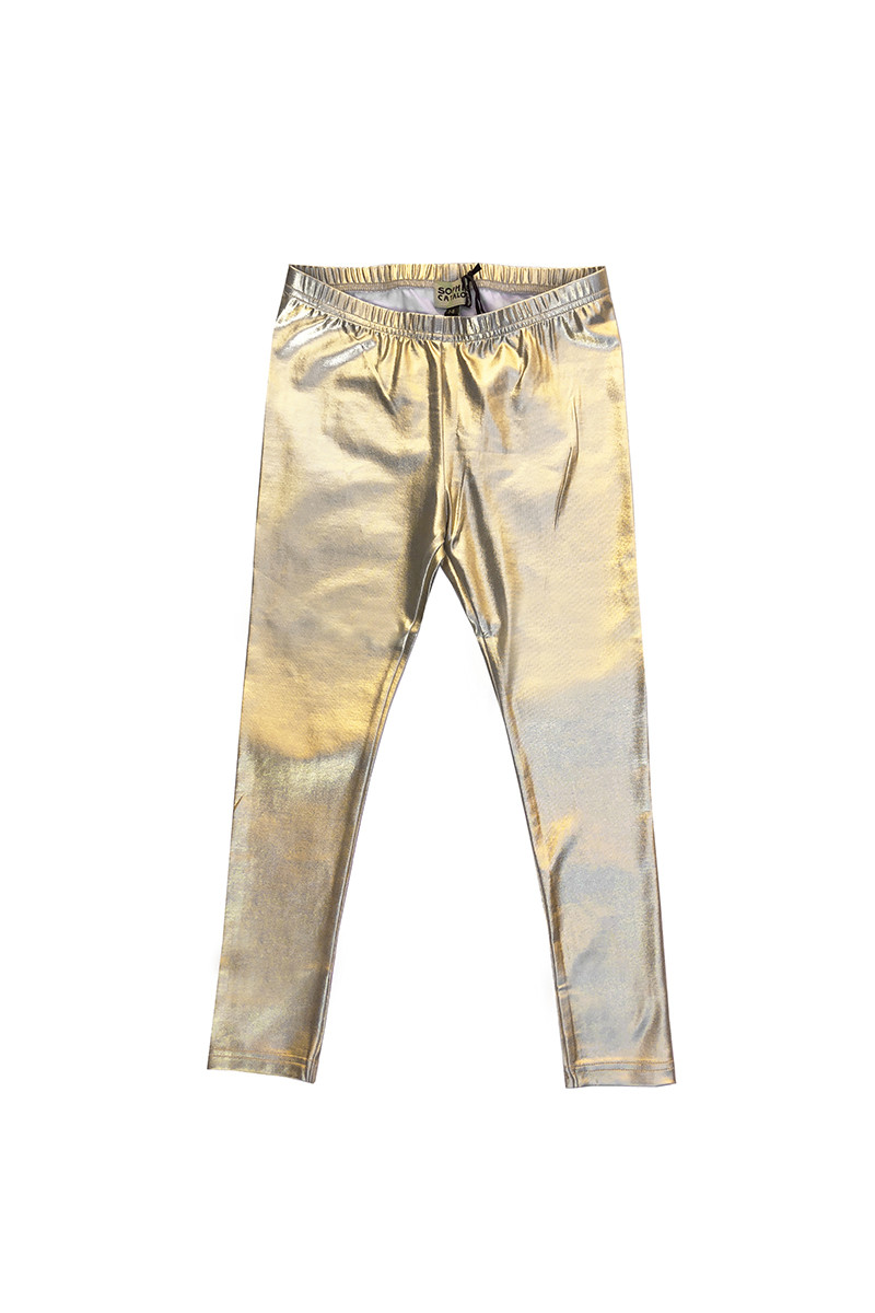 little girl gold leggings