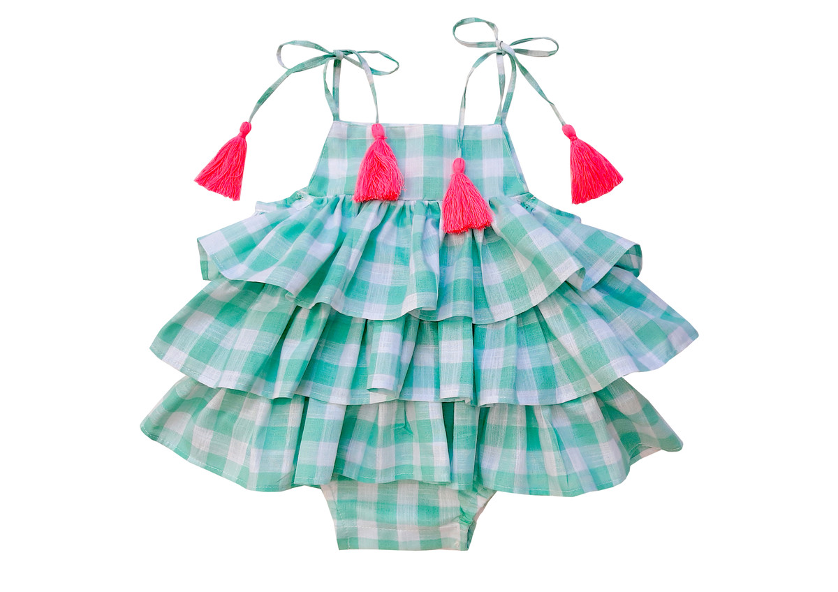 Greer Ruffle Romper 9-24m