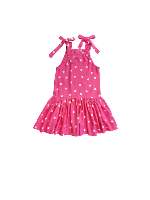 chinese dress ladies Pink Polka Dot Madeira Midi Dress main image 0