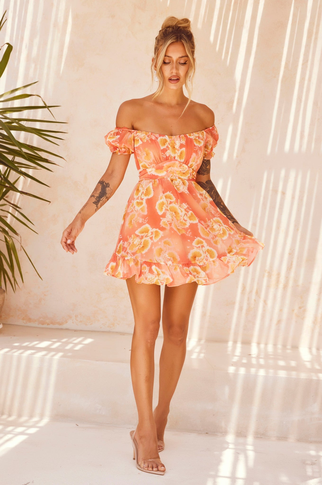 Tropic Like It's Hot Dress - Orange | Sage and Paige AUS.