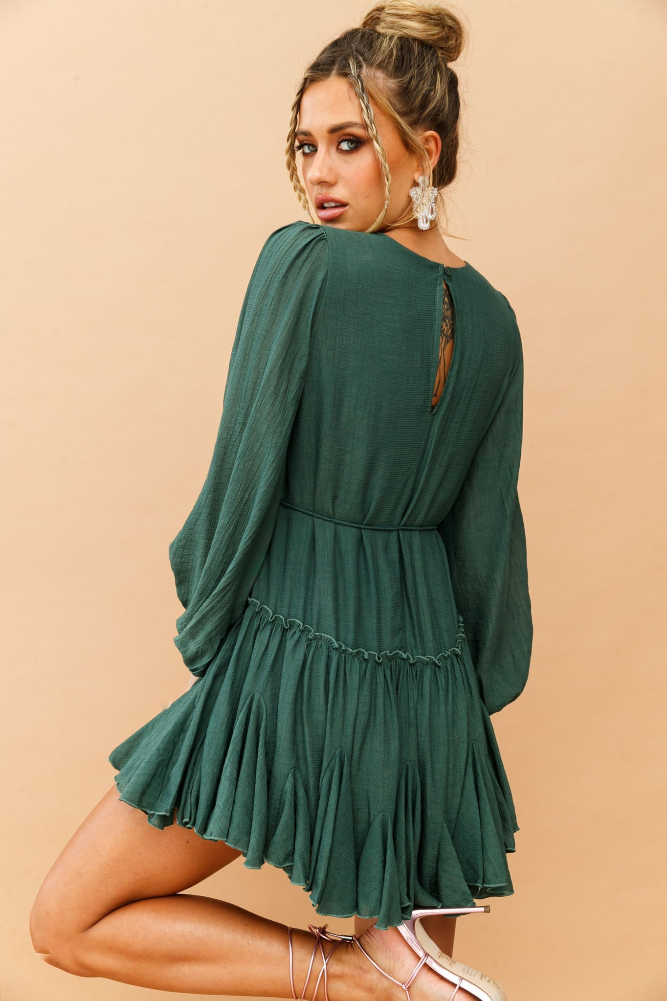 In The Bare Dress - Green | Sage and Paige AUS.