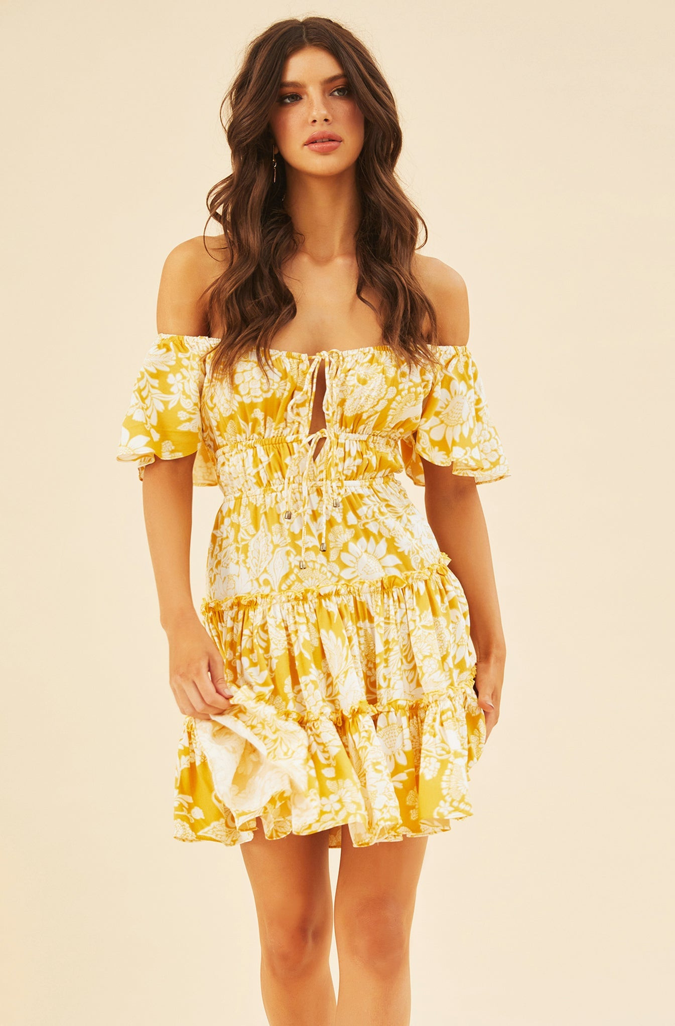 On Mine Mind Mini Dress - Yellow | Sage and Paige AUS.