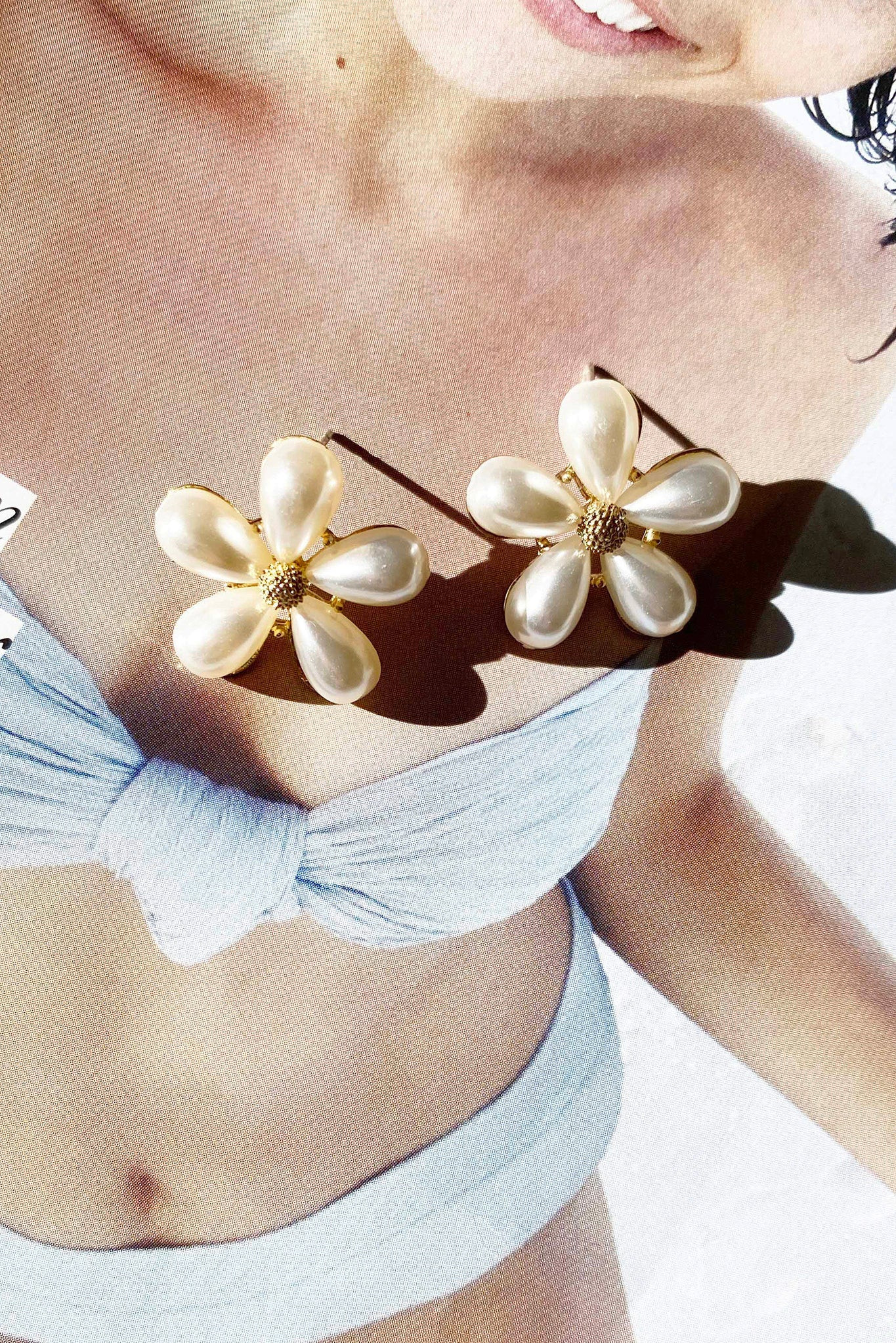 Begin Again Earrings - White | Sage and Paige AUS.