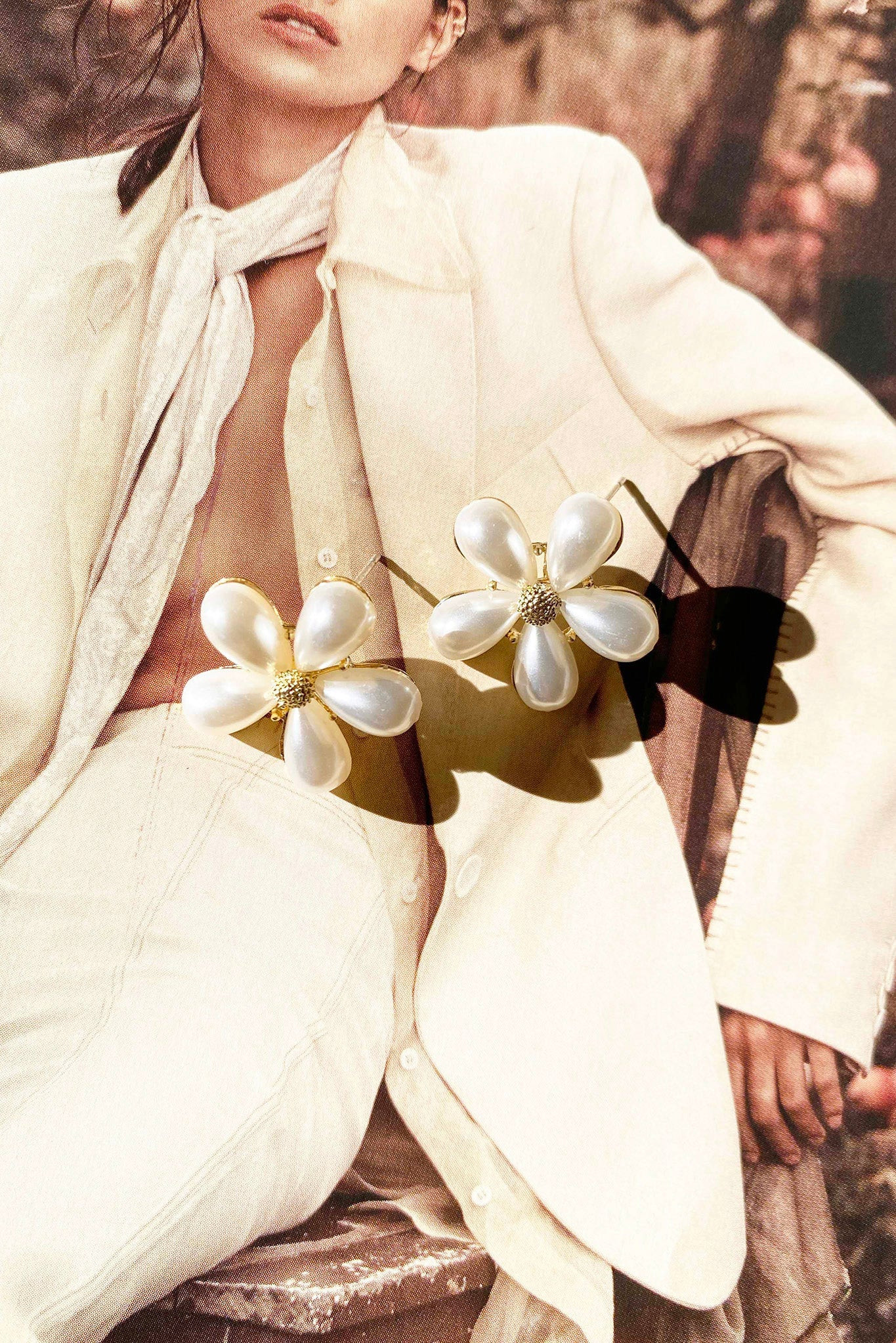 Begin Again Earrings - White | Sage and Paige AUS.