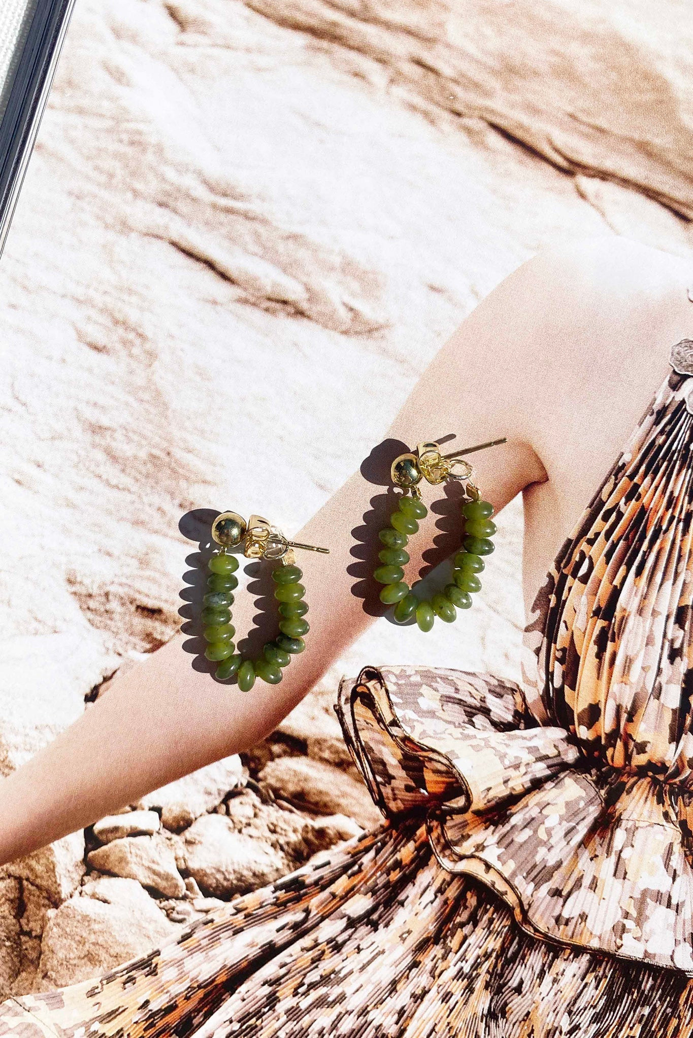 Candybar Earrings - Olive | Sage and Paige AUS.