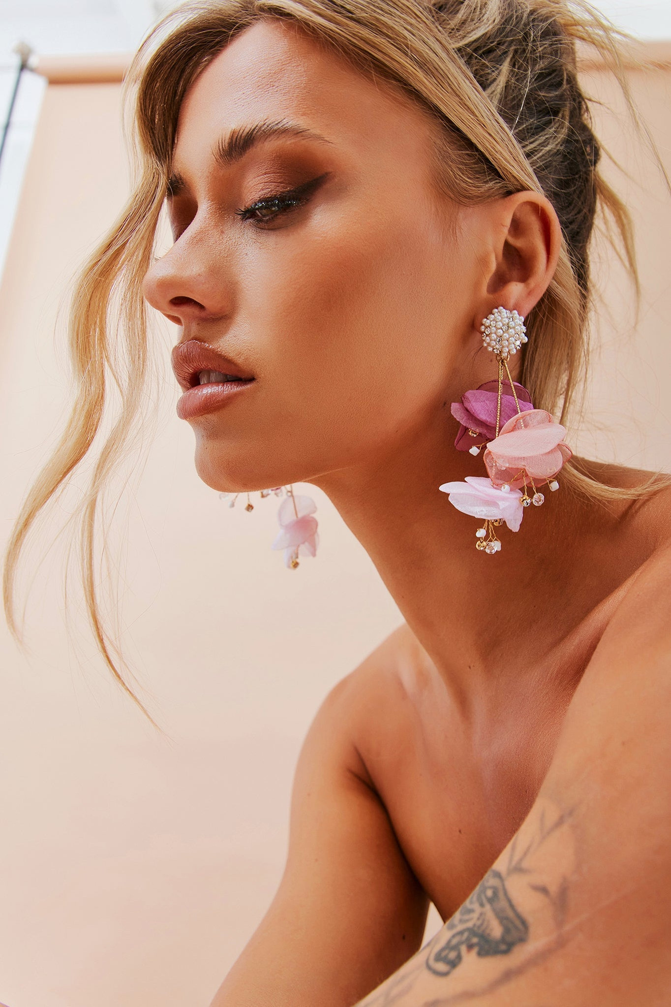 Glitz And Glam Earrings - Pink | Sage and Paige AUS.