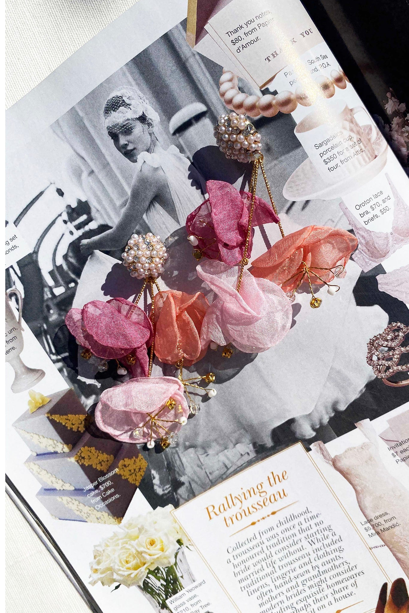 Glitz And Glam Earrings - Pink | Sage and Paige AUS.