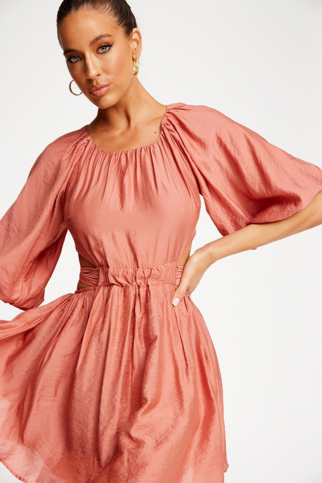Waiting On You Mini Dress - Rose | Sage and Paige AUS.