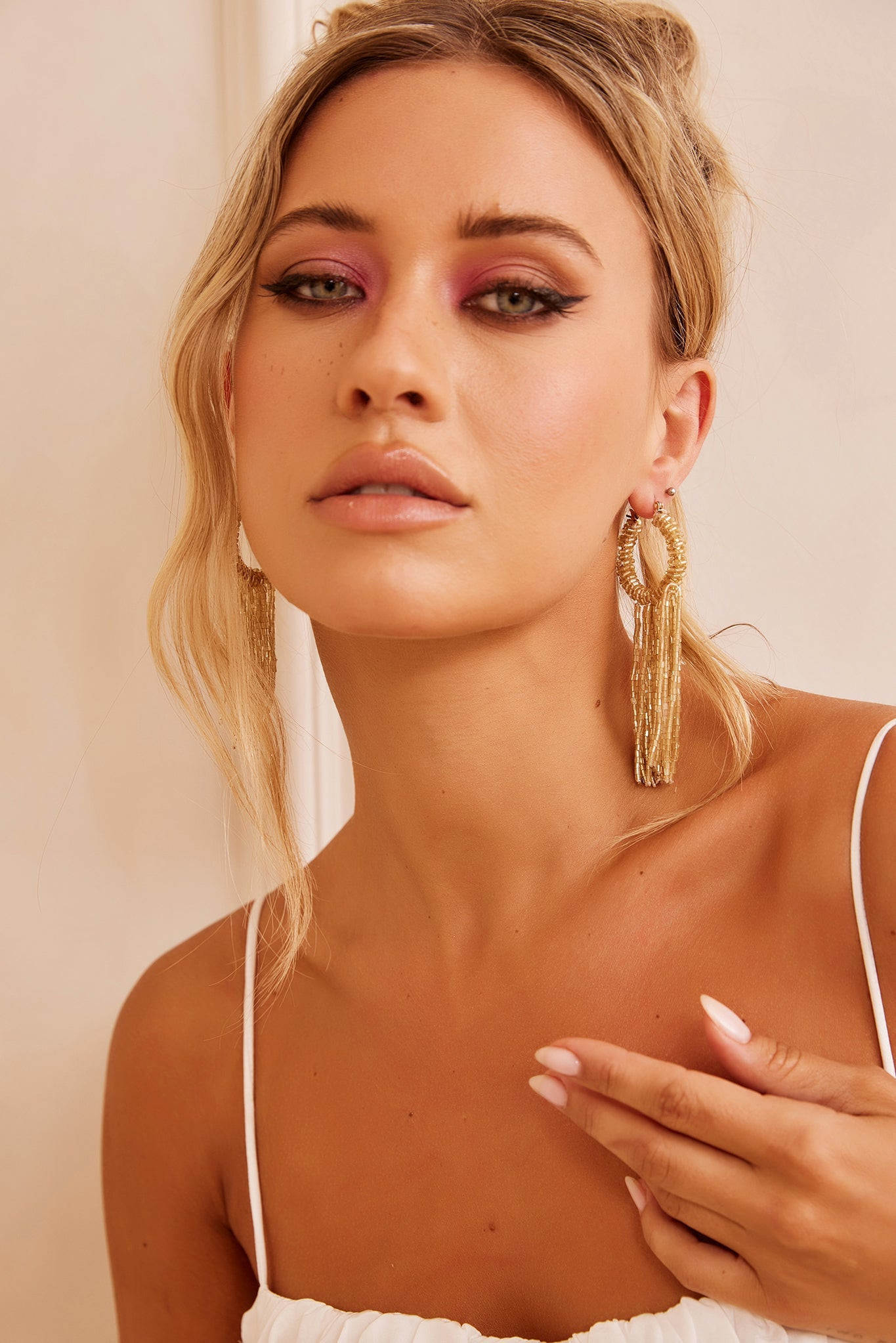 Brunch Date Earrings - Champagne | Sage and Paige AUS.