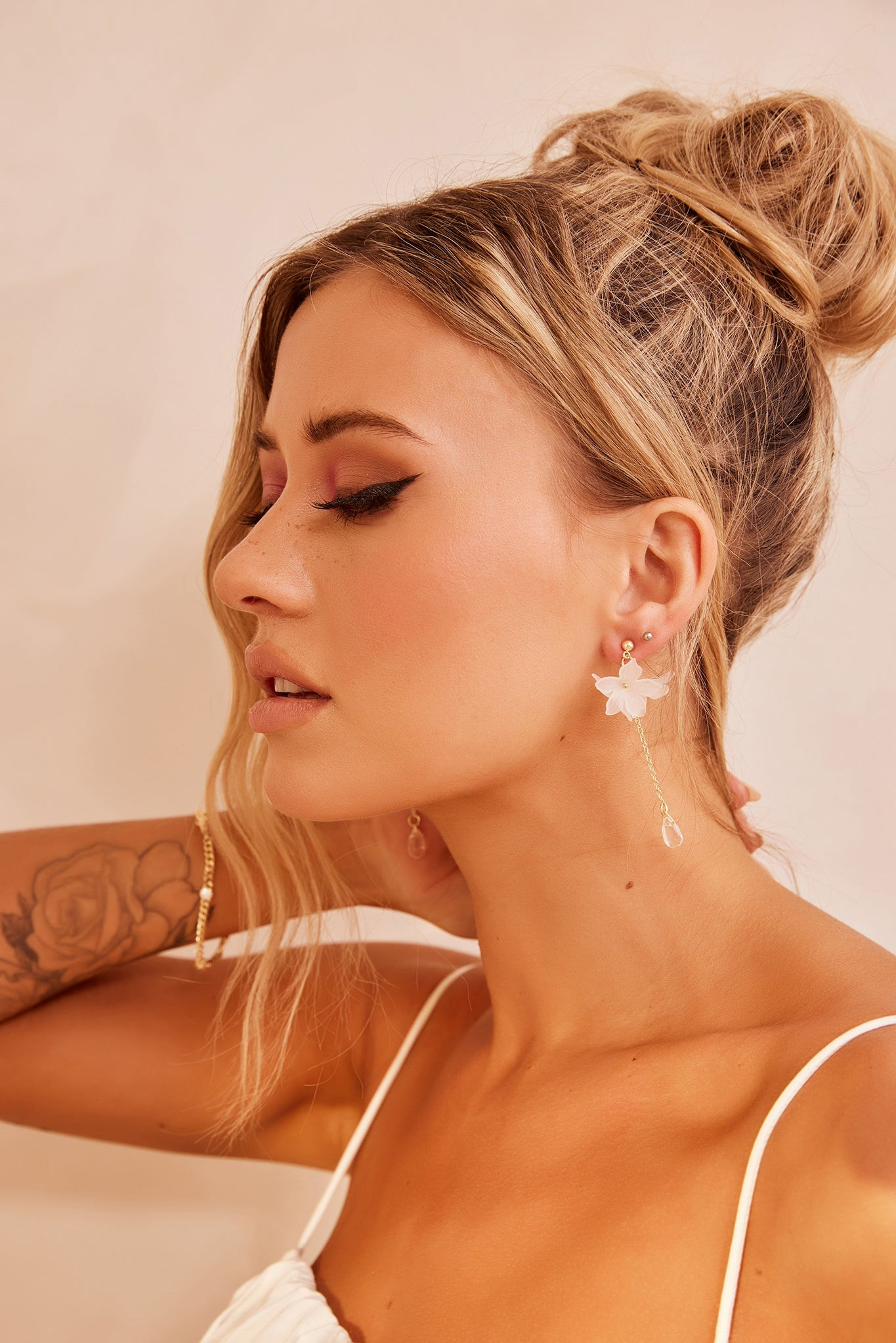 Make It Mini Earrings - White | Sage and Paige AUS.