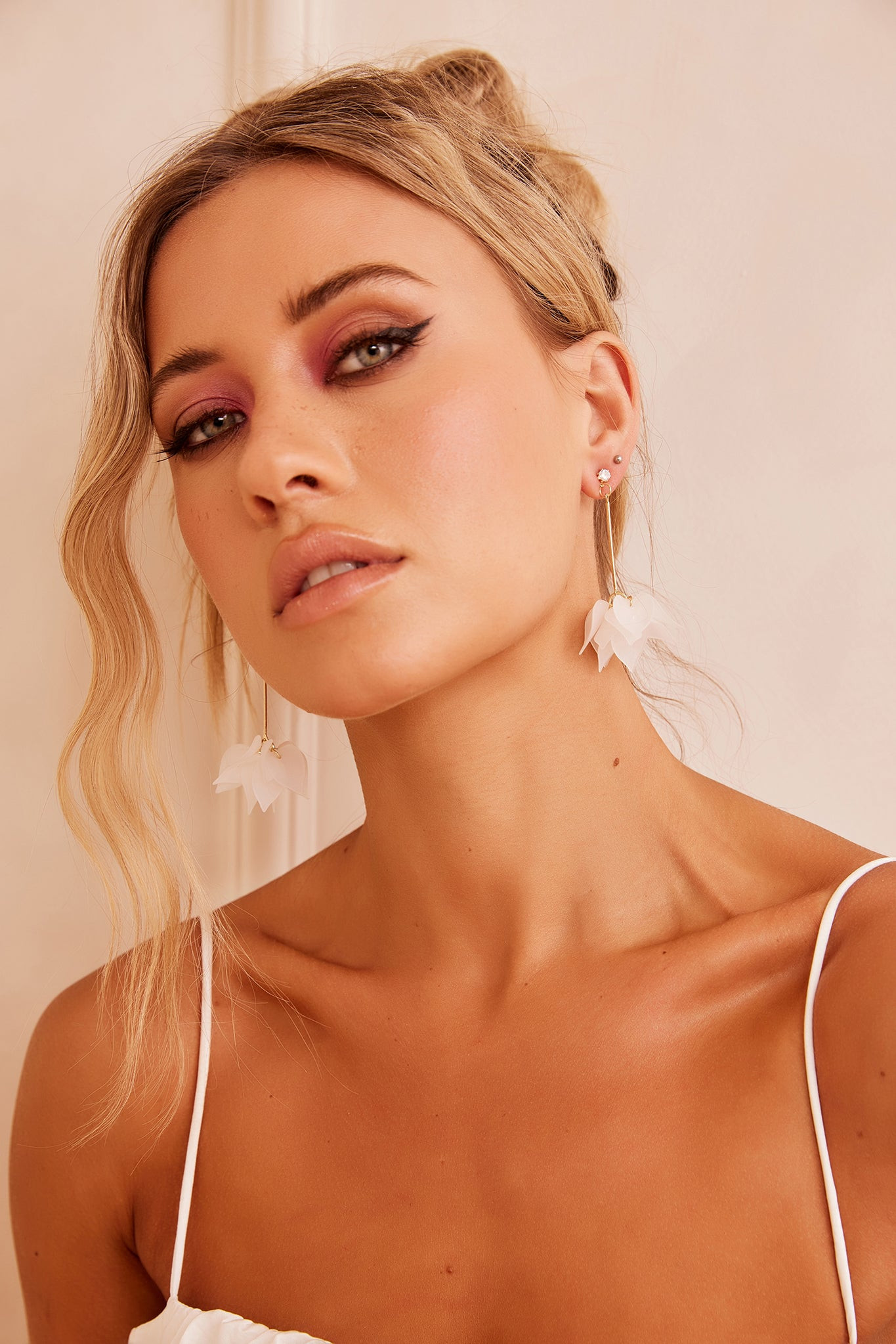 Sparkes Earrings - White | Sage and Paige AUS.