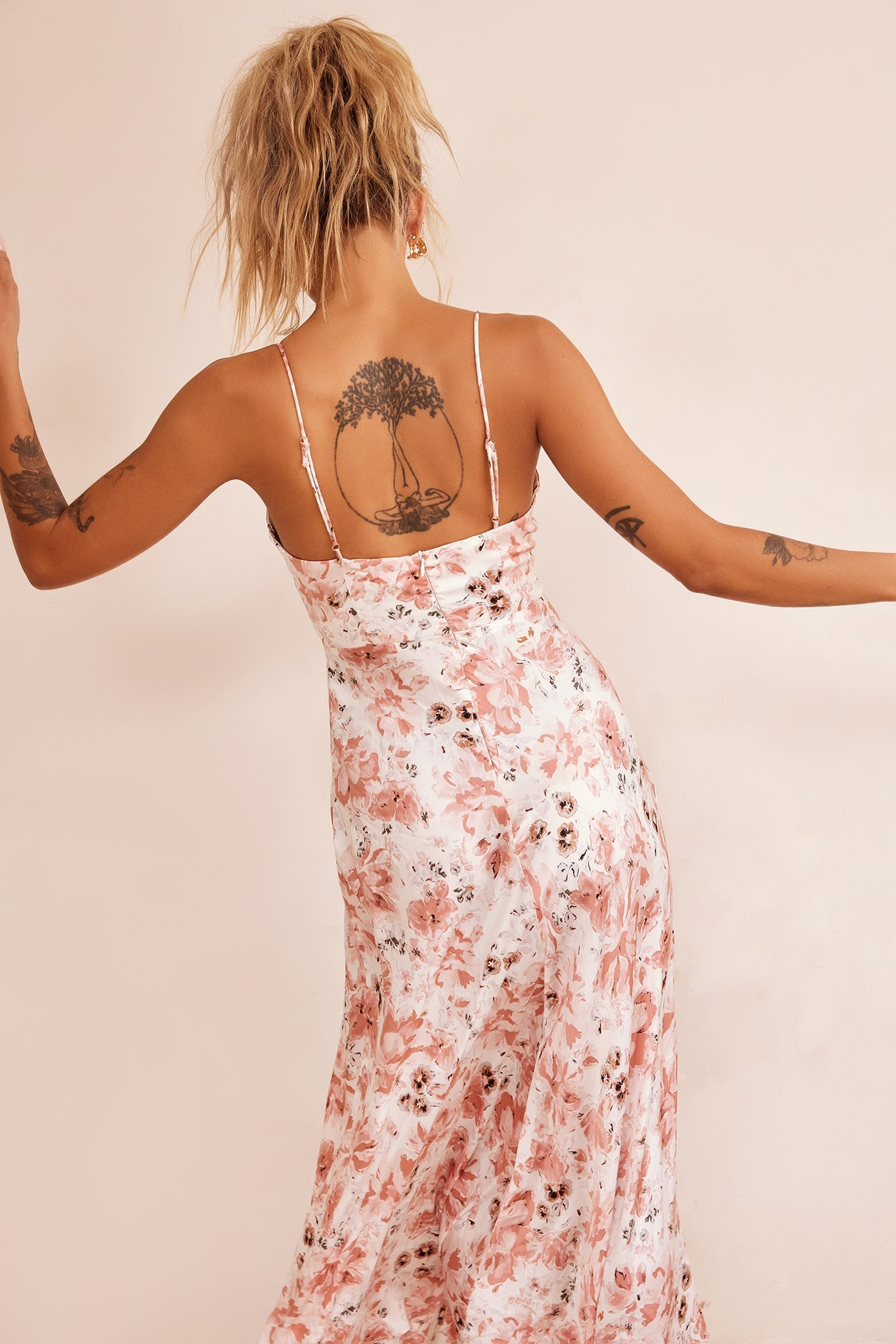 Vintage Summer Midi Dress - Rose | Sage and Paige AUS.