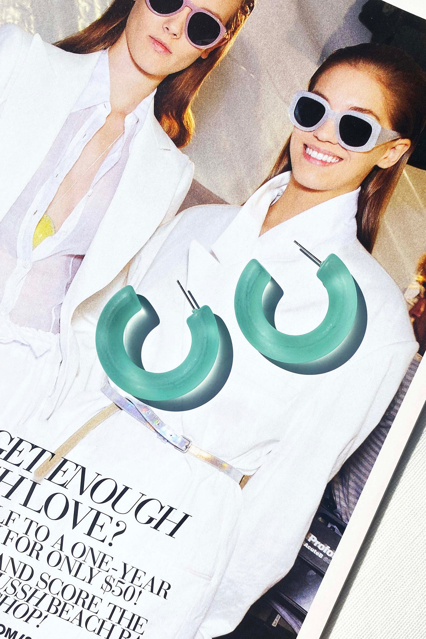 Canyon Moon Earrings - Green | Sage and Paige AUS.