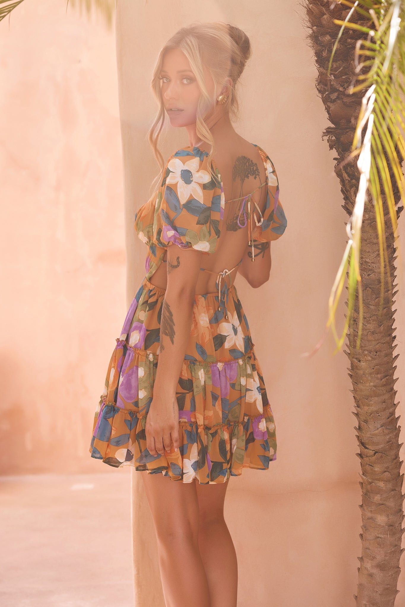 Valentina Mini Dress - Orange | Sage and Paige AUS.