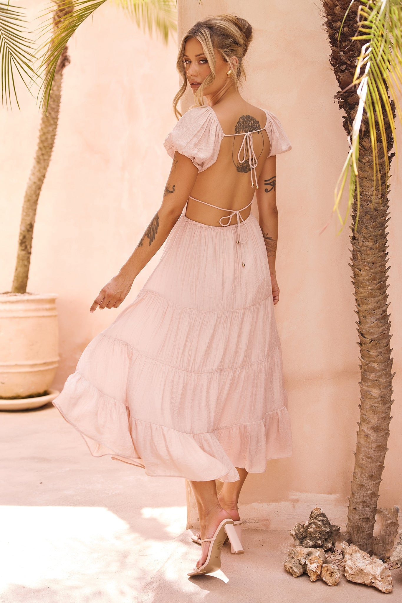 Sweetest Tea Maxi Dress - Beige | Sage and Paige AUS.