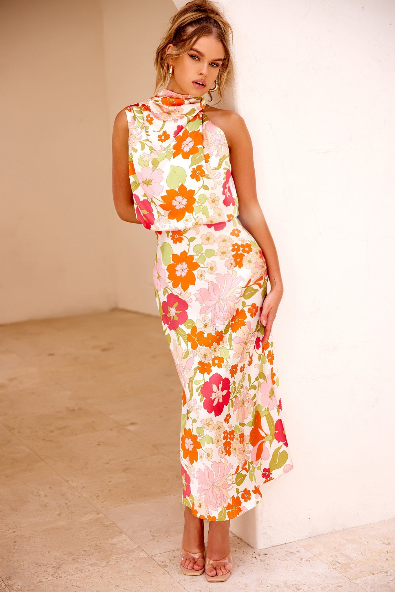 Real Love Midi Dress - Red Multi | Sage and Paige AUS.