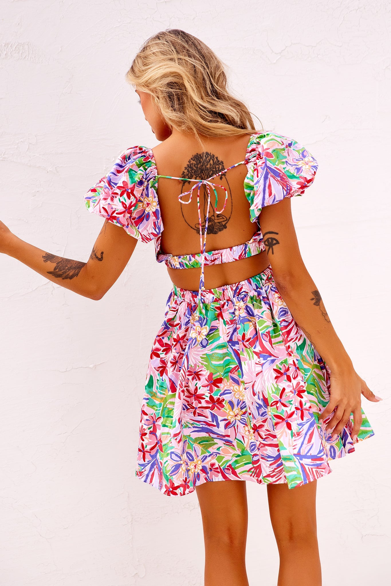 Reasons Mini Dress - Pink Multi | Sage and Paige AUS.