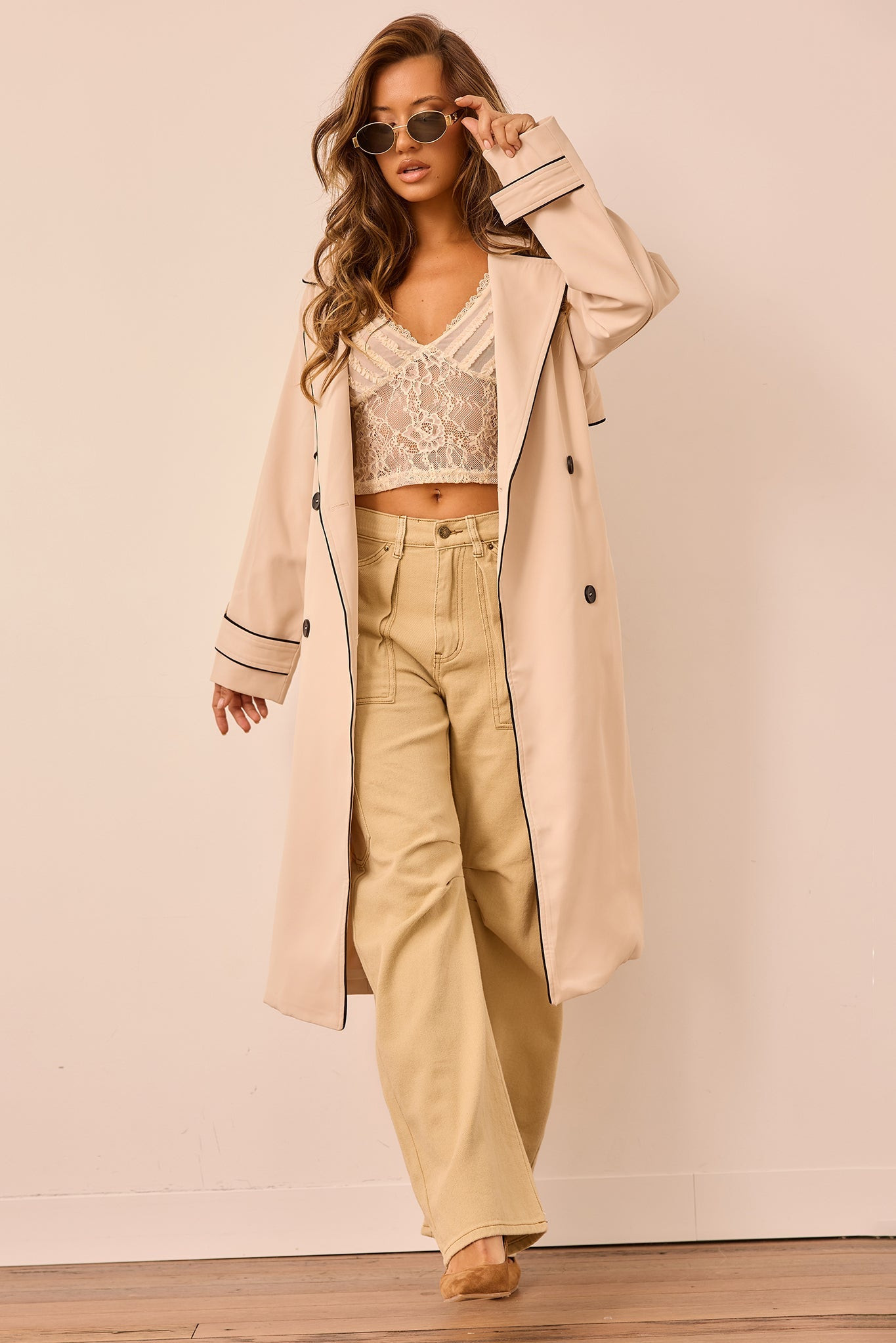 Calla Lilly Trench Coat - Beige